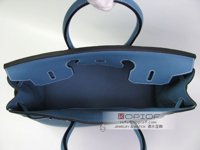 エルメス バーキン35トリヨンクレマンス ブルージーン(金具:シルバー) her423